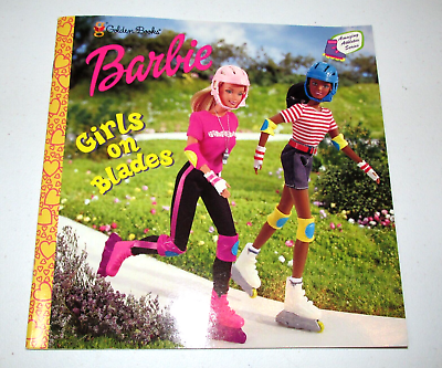 #ad Amazing Athlete 4 Barbie Girls on Blades Mona Miller Paperback Golden Books $9.60