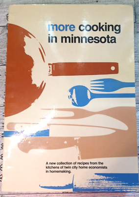 #ad More Cooking In Minnesota Cookbook Spiral Bound Recipes 1983 Vintage $12.50