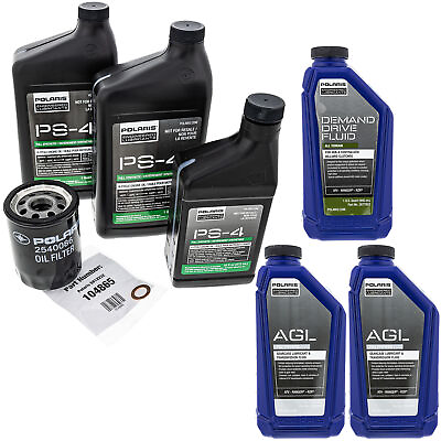 #ad #ad Polaris PS 4 Full Service Oil Change Kit RZR Ranger General XP 900 1000 Crew 4 $113.46