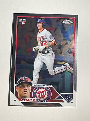 #ad 2023 Topps Chrome Alex Call Rookie Card #187 Nationals $0.99