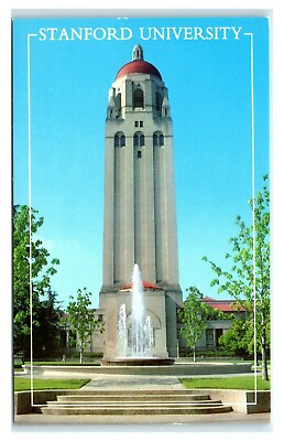 #ad Postcard Hoover Tower Stanford University Palo Alto CA S22 $1.99