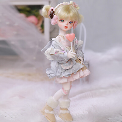 #ad 1 6 BJD SD Doll Lovely Face Makeup Eyes Resin Girl Gift Dress Hair Toy DIY Gift $124.99