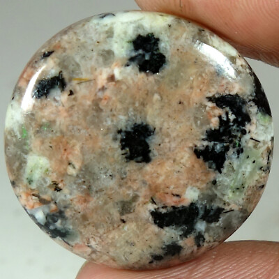 #ad 100% Natural Brecciated Jasper Round Cab Loose Gemstones 33.25Cts 27x 27x 05mm $8.99
