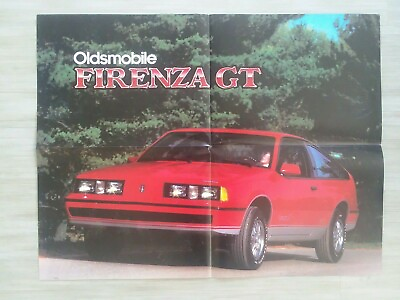 #ad 1984 Oldsmobile FIRENZA GT Brochure POSTER $7.99
