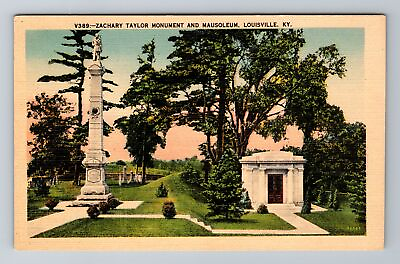 #ad Louisville KY Kentucky Zachary Taylor Monument And Mausoleum Vintage Postcard $7.99