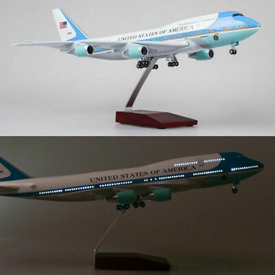 #ad Aircraft Model 1 150 US Air Force One Airplane W Undercarriage amp;Voice Lamps 47cm $96.99