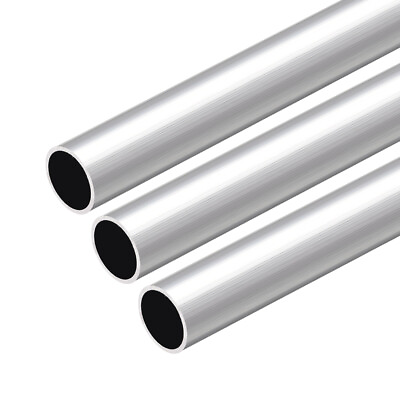 #ad 3pcs Aluminum Round Tube 300mm Length 17mm OD 15mm Inner Dia Seamless Tube $15.71