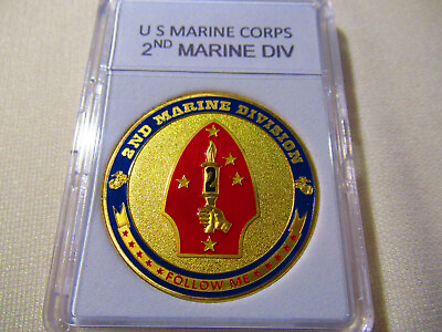 #ad US MARINE CORPS 2nd MARINE DIVISION Challenge Coin $14.99