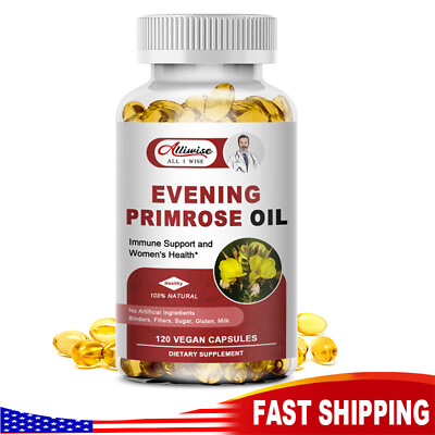 #ad Evening Primrose Oil Capsules 1300MG with GLA Anti AgingWhitening 120 Softgels $13.98
