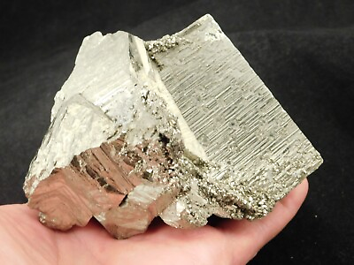 #ad BIG Pyrite Crystal CUBE TWIN 100% Natural Huanzala Mine Peru 945gr $79.99