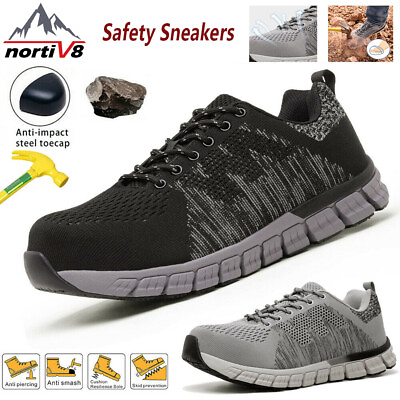 #ad NORTIV 8 Men#x27;s Safety Work Shoes Composite Toe Breathable Sports Sneakers $19.99