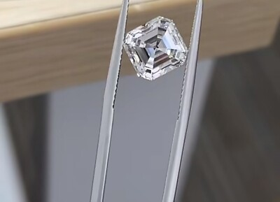 #ad AAA 4CT Natural Diamond Asscher White Color Cut D Grade VVS1 1 Free Gift $175.00