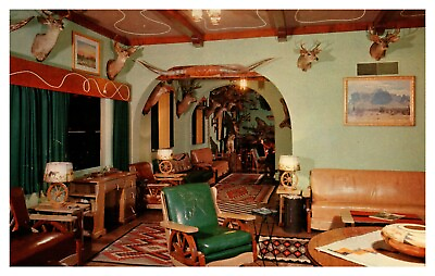 #ad Slinger#x27;s Buckhorn Bath Motel Lobby Mesa Arizona postcard #643 $3.95