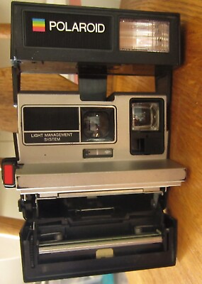 #ad Vintage #x27;80#x27;s Polaroid Sun 600 LMS Instant Film Camera $34.99