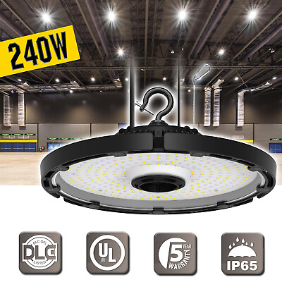 #ad 240W UFO LED High Bay Light Shop Light Warehouse Gym Industrial Lighting Fixture $95.20