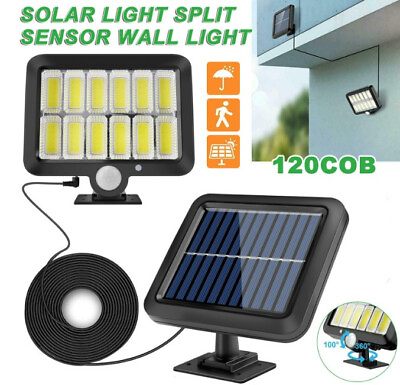 #ad 1200W 120COB LED Solar Street Light Security Flood Lamp Motion Sensor Outdoor US $12.99