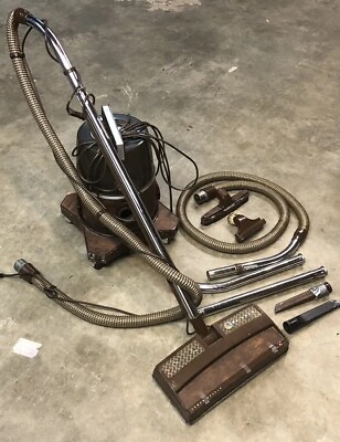 #ad VTG RAINBOW R 1650 C VACUUM CLEANER w POWER Nozzle Attachment Hoses Tested Works $155.00
