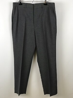 #ad Sears Roebuck Men Pants 38x30 Gray Full Fit Flexslax Vintage Made in USA $5.00