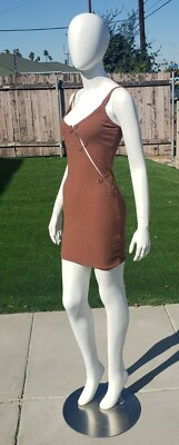 #ad Womens Mini Dress Brown SMALL $13.59
