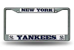 #ad New York Yankees Chrome License Plate Frame $19.49