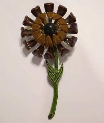 #ad Vintage Flowerlt;Ø9ß lt;Ø:ß lt;Ø9ß lt;Ø:ß Brooch. Flower Power Metal Brooch $10.99