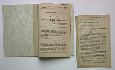 #ad Antique HOUSE OF REPRESENTATIVES: 1882 92 Arizona Admission Lawlessness Reports $35.00