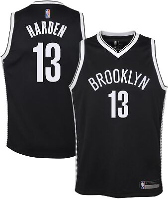 #ad James Harden Brooklyn Nets Black #13 Youth 8 20 Home Swingman Player Jersey $24.99