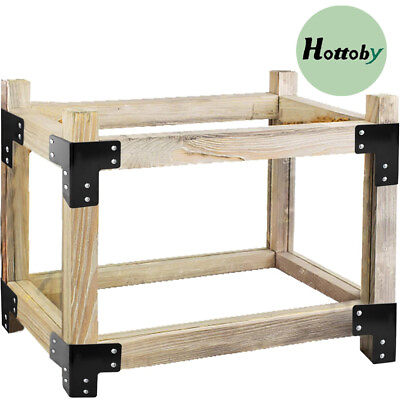#ad Hottoby Sturdy Steel Corner Brackets 8 Pcs Workbench Shop Multi Angle Table Kit $92.99