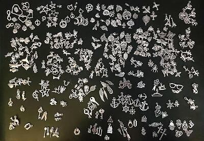 #ad 300 Pcs Bulk Lot Jewelry Making Charms Mixed Smooth Tibetan Silver New $15.29