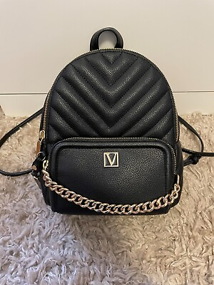 victoria secret Black mini backpack purse $40.00