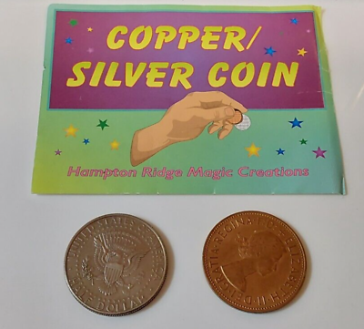 #ad Copper Silver Coin by Hampton Ridge Magic Creations Close Up Street Magic $14.95
