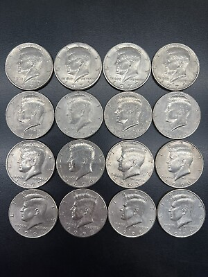 #ad 16 Circulated Kennedy Half Dollar Collection. 1971 2000. 16 Coins. Read Avail. $25.00