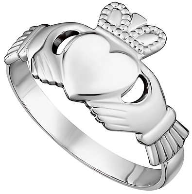 #ad Solvar Women#x27;s Sterling Silver Heart Ring Claddagh Design Made in Ireland $38.40