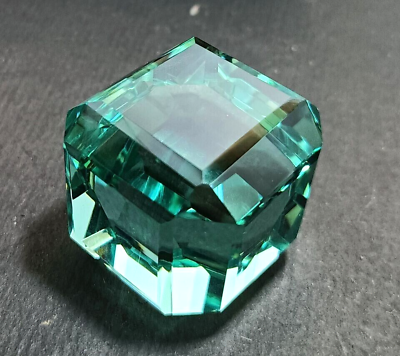 #ad AAA 250 Ct Certified Natural Brazilian Swiss Green Cube Cut Topaz Loose Gemstone $20.53