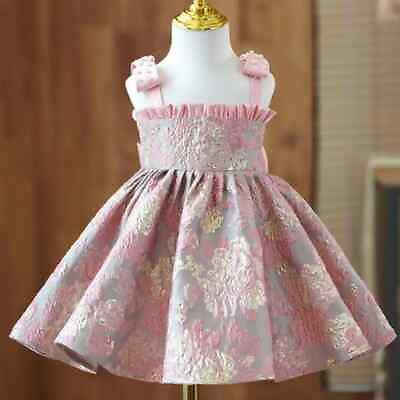 #ad Flower Girls Sling Ball Gown Kids Birthday Party Baptism Dresses For Girls $47.50
