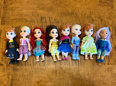 #ad Disney My First Petite Princess Prince 6” Dolls Lot Of 8 Belle Ariel Anna Raya $19.97