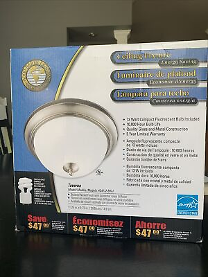 #ad Good Earth Lighting Ceiling Fixture Indoor Fluorescent Bulb Energy Saving $35.00