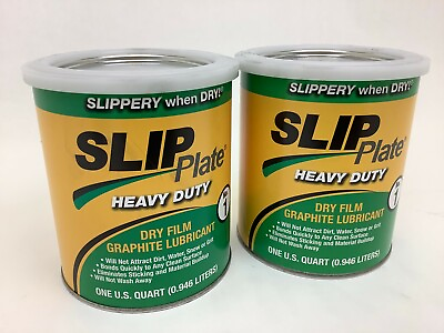 #ad 2 Pack of 1qt Cans of SLIP Plate Dry Film Graphite Lubricant Reduce Corrosion $58.99