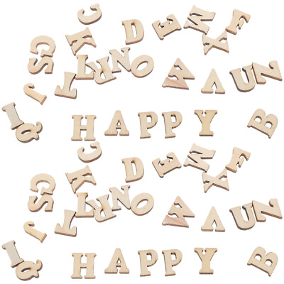#ad 100pcs Mini Wooden Alphabet Letters for Scrapbooking DIY Crafts 15mm $7.65