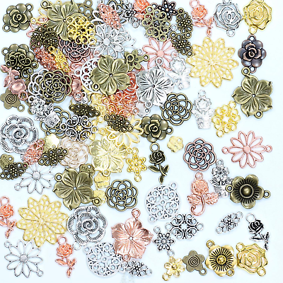 #ad Bulk Assorted Metal Charms for Jewelry Making 100G Mixed Color Charms for Keych $14.99
