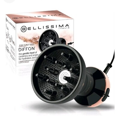 #ad Bellissima Italia Diffon Ceramic Hot air diffuser for curly hair ceramic NICE $71.00