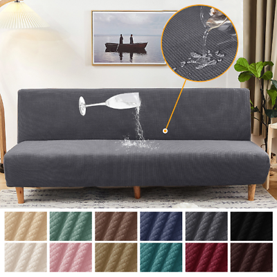 #ad #ad Waterproof Sofa Bed Cover Armless Sofa Cover For Straight Sofa Cover Futon Cover $45.71
