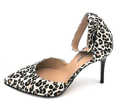 #ad Oroscuro 944 Court Shoes Strap Ankle Laminated Spotted Heel 3 1 2in U $67.11