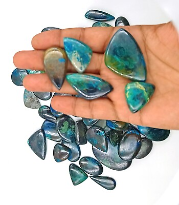 #ad Shattuckite Cabochon Loose Gemstones Handmade Shattuckite Wholesale Lot 72436 $7.00
