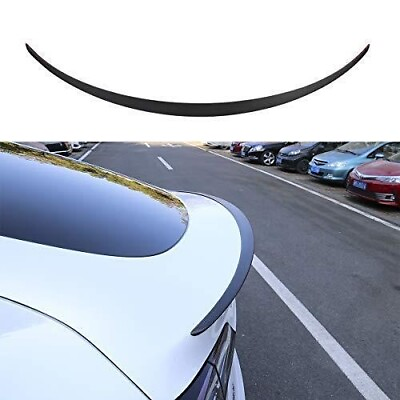 #ad For Tesla Model Y REAL Matte Carbon Fiber Spoiler Trunk Lip Spoiler Wing ThinSGO $98.50