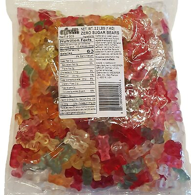 #ad #ad Sugar Free Gummy Bears efrutti Zero Sugar 2.2 lbs Bulk Diabetic Snack Candy 1 KG $30.49