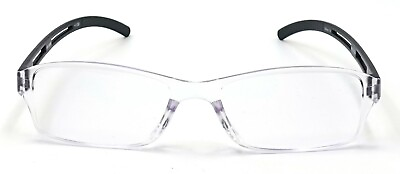 #ad Rectangle Rimless Reading Glasses Men Women Unisex Readers all power lightweight $8.24