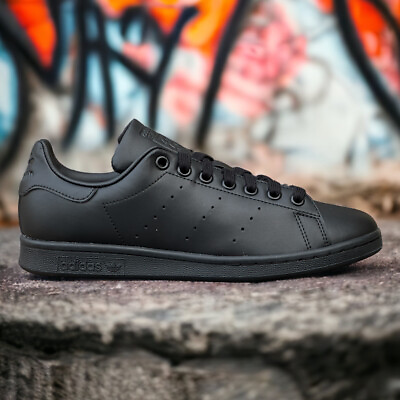 #ad US 7M 9W Adidas Stan Smith Triple Black Sneaker Unisex New Originals FX5499 AU $129.99