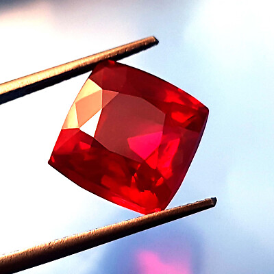 #ad AAA Natural Mozambique Red Ruby Loose Gemstone 10.26 Ct Red Cushion Cut Gems $24.54