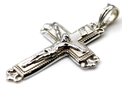#ad Kaedesigns New Genuine Sterling Silver 925 Crucifix Cross Pendant AU $92.12